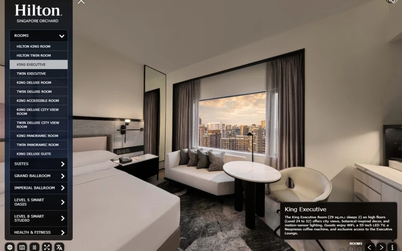Hilton Singapore Orchard 360 Virtual Tour