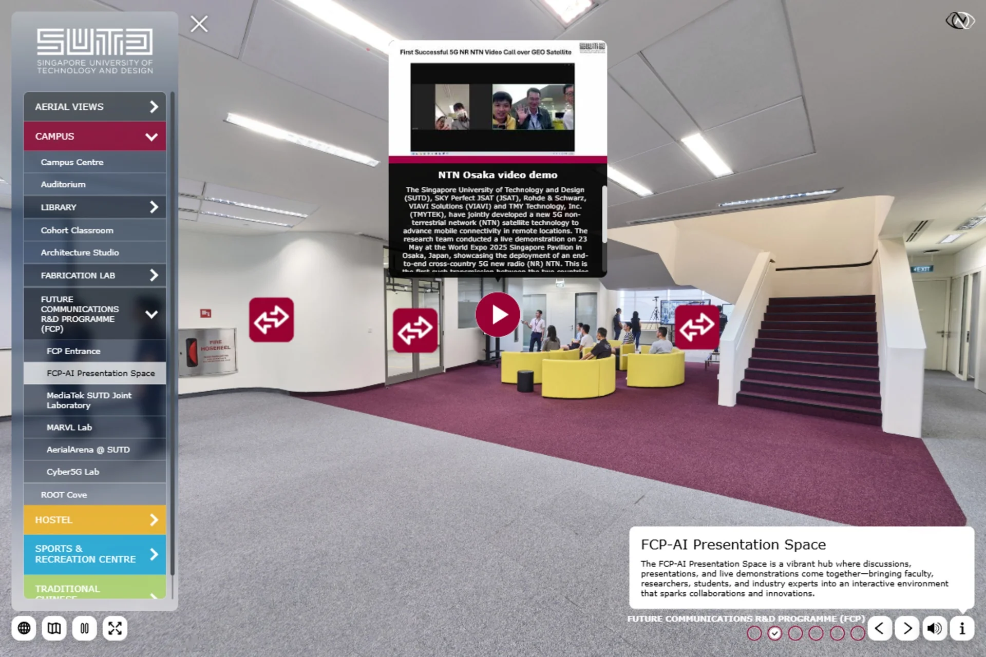 Embedded video open within the FCP-AI Presentation Space.