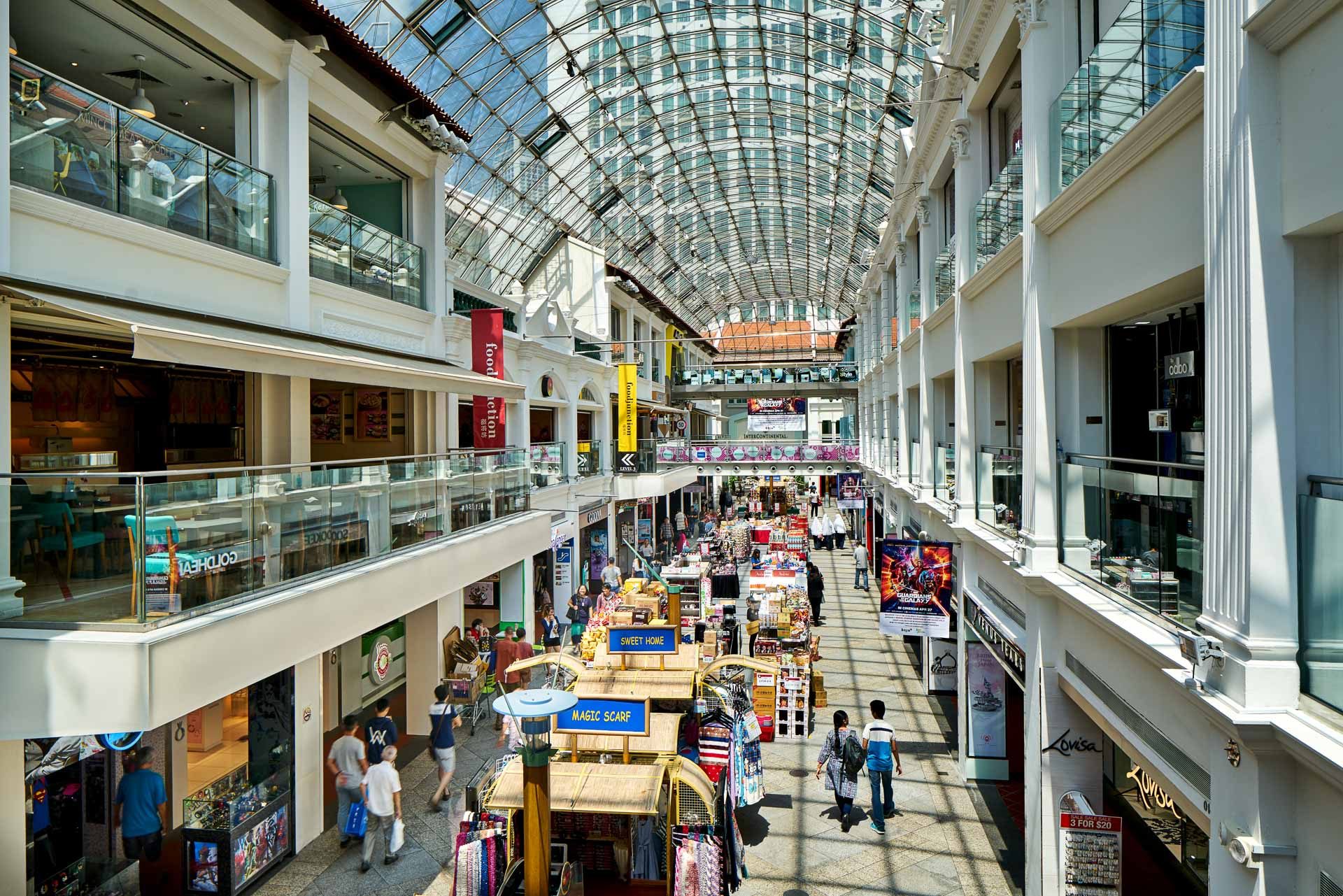 Architectural Photography of Bugis Junction in Singapore