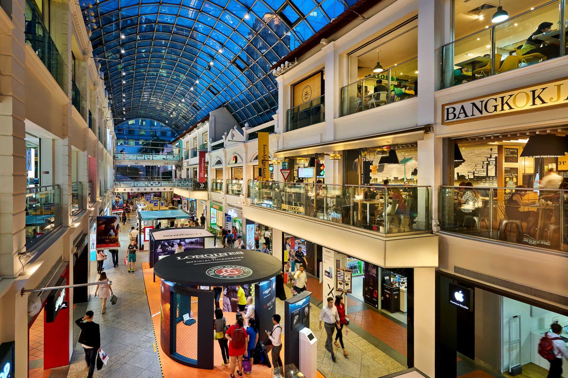 Architectural Photography of Bugis Junction in Singapore