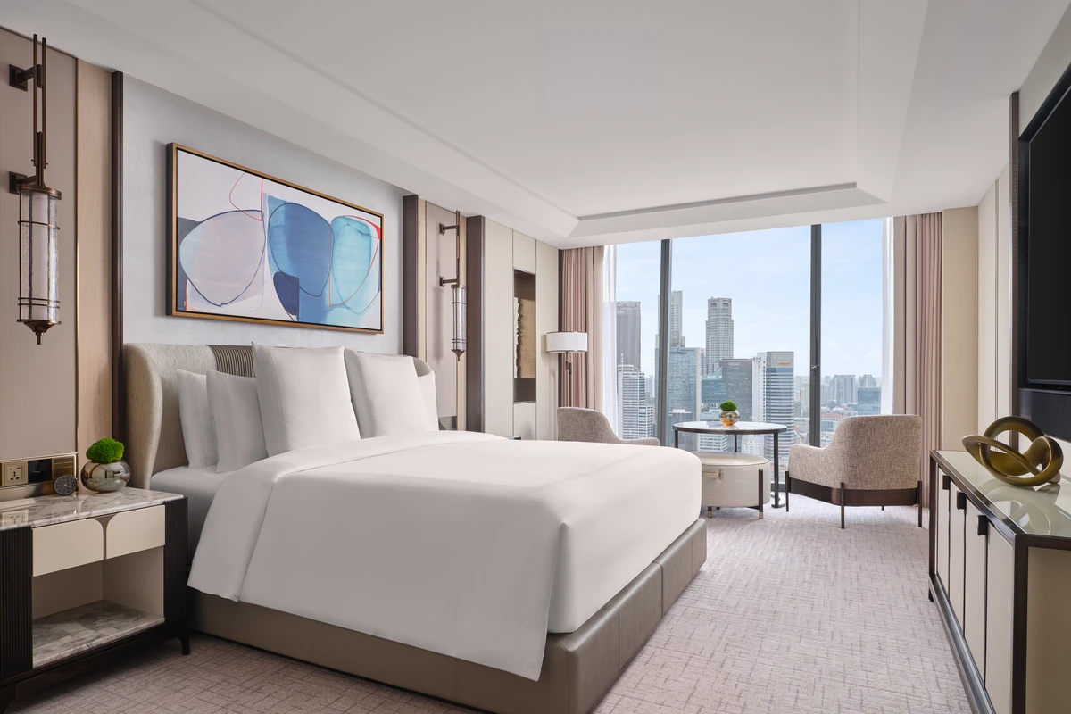 Marina Bay Sands Paiza rooms - 1BR City View - Bedroom