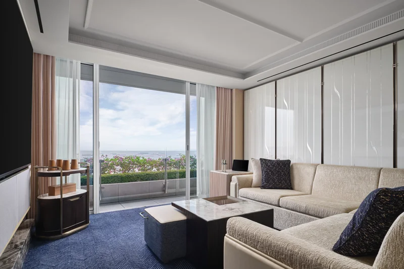 Marina Bay Sands Paiza rooms 1BR Sea View - Media Room