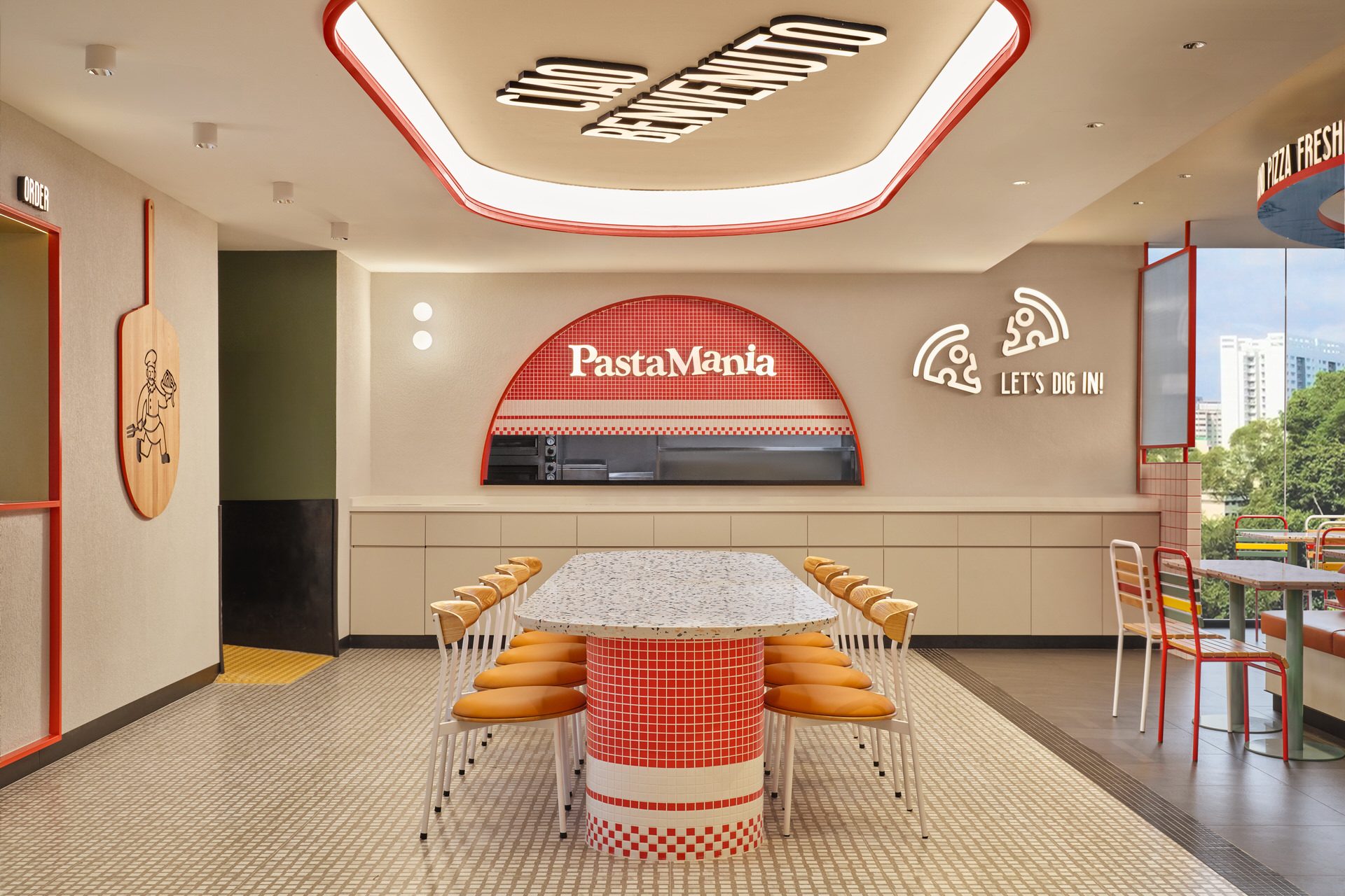 PastaMania Singapore - Interior Design Photography