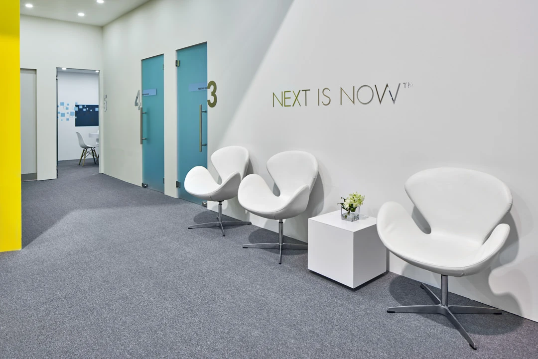 Elbit Systems VIP lounge with Swan chairs and meeting rooms