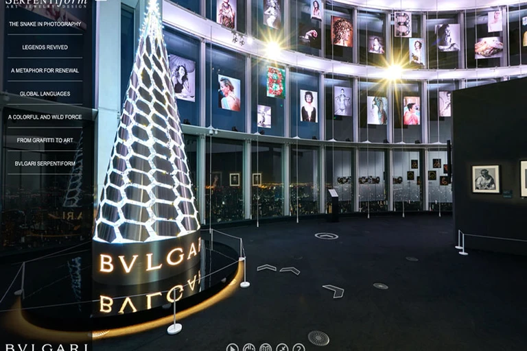 360 Virtual Tour of Bulgari Serpentiform Exhibition in Tokyo Japan