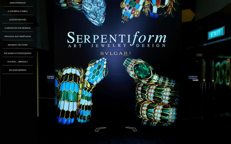 360 Virtual Tour of Bulgari Serpentiform Exhibition at MBS Singapore