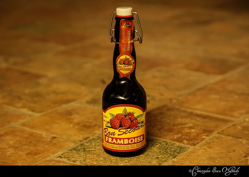 Bon Secours Framboise on terracotta tile floor