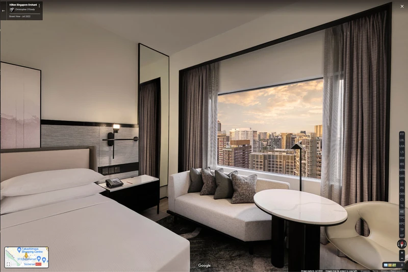 Hilton Singapore Orchard Google Street View virtual tour