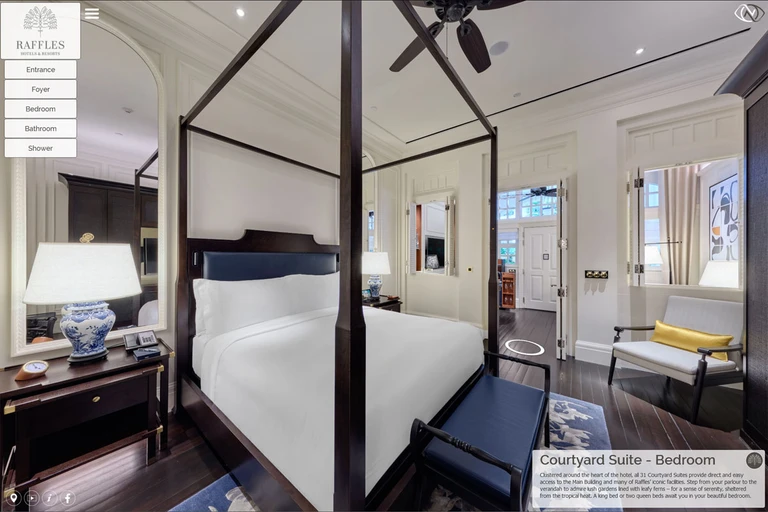 Hotel Virtual Tour at Raffles Hotel in Singapore