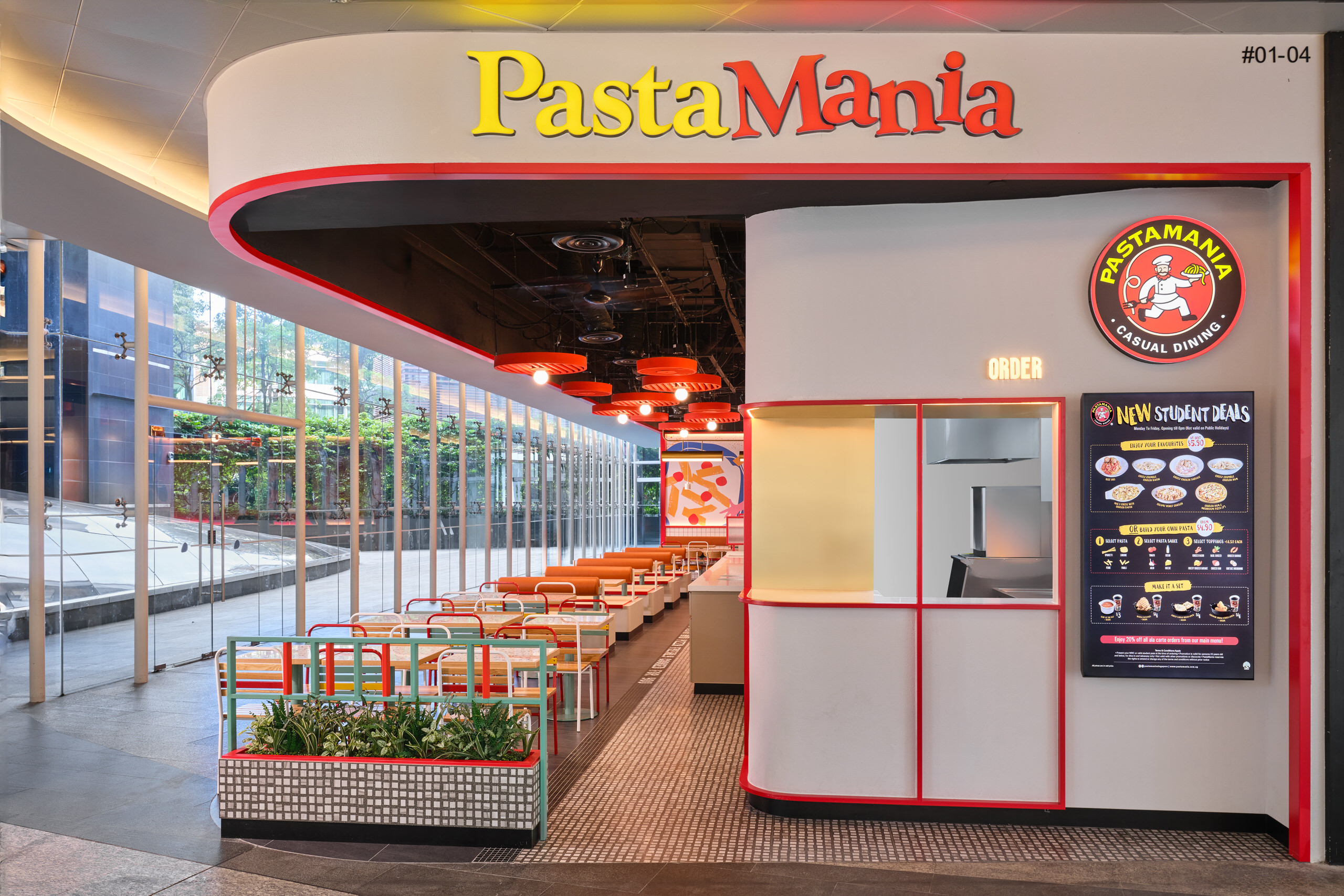 Interior Design Photography PastaMania Singapore Locations